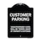 Signmission Designer Series-Unauthorized Cars Will Be Towed Away At Owners Expense, 18" L, 24" H, BW-1824-9747 A-DES-BW-1824-9747 - alternate 1
